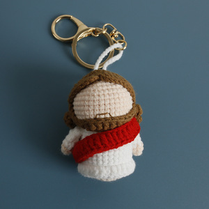 <span class=keywords><strong>Llavero</strong></span> de Jesús Tejido a Crochet, Regalo de Bautismo Cristiano, Muñeco <span class=keywords><strong>Amigurumi</strong></span> Hecho a Mano, Llaveros Navideños - Product Image 2