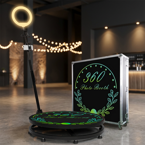 Cabine d'expérience vidéo 360° automatisée à rotation 360°, installation sur pied, capacité de charge 350 kg, compatible iPad, appareils photo reflex numériques, smartphones et caméras - Product Image 2