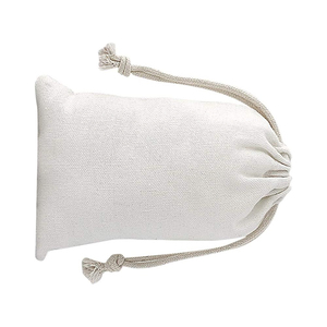 ถุงผ้ามัสลินแบบมีเชือกผูก ทนทาน เหมาะสำหรับจัดเก็บสินค้าจำนวนมากและใช้สำหรับงานโปรโมชั่น - Product Image 5