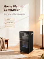 Chauffage infrarouge au gaz portable intérieur-extérieur avec brûleur en céramique, protection contre le basculement et la surchauffe, classe énergétique A+, design autoportant