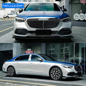 YICKU Kit de carrosserie en Fiber de carbone <span class=keywords><strong>s</strong></span>èche becquet d'aile supérieure à lèvre avant pour <span class=keywords><strong>mercedes</strong></span>-benz <span class=keywords><strong>S</strong></span>-CLASS W223 <span class=keywords><strong>Maybach</strong></span> S480 580 <span class=keywords><strong>680</strong></span> mise à niveau Style MSY - Product Image 2
