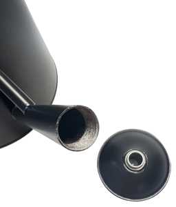 1.5 गैलन काले धातु का पानी लकड़ी के हैंडल के साथ कर सकते हैं - Product Image 3