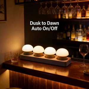 Bougie solaire en forme de champignon pour l'extérieur, du crépuscule à l'aube, lumière blanche chaude, bougie solaire pour lanterne, décoration, lot de 4 - Product Image 2