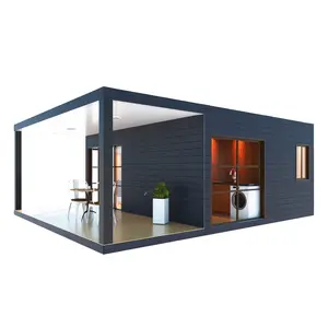 CGCH 20ft Expandable Container Homes Prefab Portable House For office Coffee Shop Commissary Modular Homes Prefab Mobile House