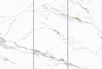 Échantillon 100*200mm Expédition Rapide Carreaux de Marbre 1200x2400mm en Ardoise Frittée Surface Mate Blanche pour Mur de Fond de Villa