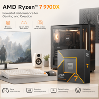Prosesor Gaming 9700X 8-Core 16-Thread 5.5GHz 32MB L3 105W Socket AM5 DDR5 PCIe 5.0 Boxed untuk Pembuat PC Tersedia