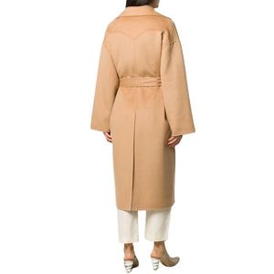 Femmes élégantes hiver revers crantés ceinturé taille dos Vent surdimensionné <span class=keywords><strong>laine</strong></span> Robe <span class=keywords><strong>manteau</strong></span> - Product Image 3