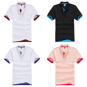 <span class=keywords><strong>T</strong></span>-<span class=keywords><strong>shirt</strong></span> de golf formel pour homme, é<span class=keywords><strong>t</strong></span>é, éco-responsable, logo personnalisé brodé ou imprimé, respirant, manches courtes, couleurs assorties, tricot uni - Product Image 2
