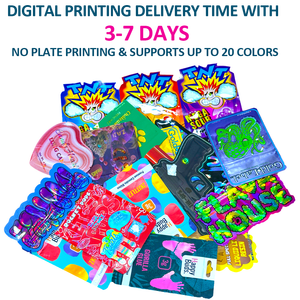 Emballage holographique personnalisé imprimé zip-lock 3.5g 7g 14g 28g pochette anti-odeur sac Cali en mylar comestible à l'épreuve des enfants - Product Image 3