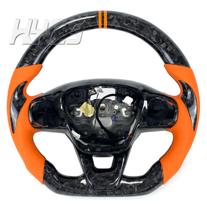 Accessoires d'intérieur de voiture Volant en fibre de carbone forgé pour Ford Focus ST <span class=keywords><strong>RS</strong></span> MK2 MK4 <span class=keywords><strong>MK3</strong></span> - Product Image 1