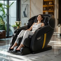 Fauteuil de massage électrique haut de gamme Zhouqi 4D SL avec rail flexible, détection de santé et pétrissage des mollets pour soins de santé professionnels