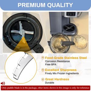 Cuchilla <span class=keywords><strong>de</strong></span> Repuesto <span class=keywords><strong>de</strong></span> Acero Inoxidable NANOBABY para Máquina <span class=keywords><strong>de</strong></span> Helados NJ Creami NC700 NC701 NC701C - Product Image 5