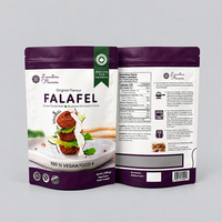 Pochette d'emballage alimentaire personnalisée en papier d'aluminium réutilisable, refermable, pochette debout mate, pour les collations, les fruits secs et les gâteaux