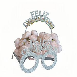 Top New Spanish Decor Diadema de cumpleaños alegre y juego de gafas para suministros de fiesta españoles a granel - Product Image 5