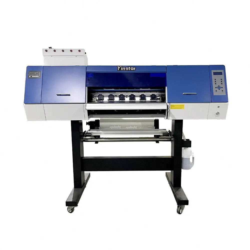 2023 Yinstar Hot Sale Hoge Kwaliteit En Snelheid Digitale Dtf Print En Verpakking Machine Maat 60Cm Voor T-Shirts En Elke Materia