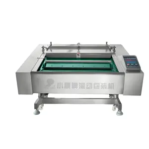 continuous belt type rolling vacuum packaging machine continuous big bag vacuum sealing machine for packing seafood chicken meat