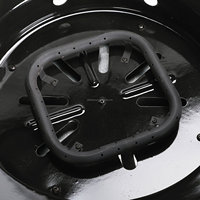 Brasero à gaz portable d'extérieur tendance avec motif étoile – Élément décoratif mobile élégant