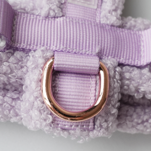 Halsbandset met op maat gemaakt logo-patroon, designer kraag, sherpa webbing, lamswol fleece, nylon, voor katten en honden. - Product Image 2