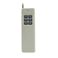 Control Remoto Inalámbrico RF de 433.92MHz, Transmisor Portátil de 6 Canales SMG-266 para Receptor de Puerta de Garaje