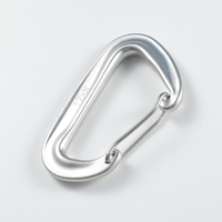 Mousqueton à ressort en alliage d'aluminium aéronautique de type D 12KN, clip polyvalent pour la randonnée, le camping et les accessoires de sac à dos