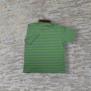 Chemise rayée pour homme, style streetwear, 100 % coton respirant, écologique, infroissable, à manches courtes, en tissu éponge ample pour l'été - Product Image 4