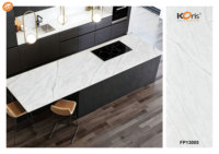 Plaques de surface solide en acrylique blanc modifié de haute qualité, plan de travail Dekton 6X2440X760mm