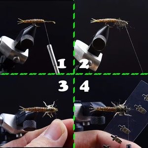 Accessori per la pesca materiale da pesca per la costruzione di mosche con ganci imitazione larve damselfly materiale plastico per il corpo - Product Image 5