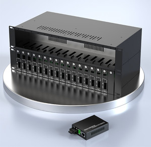 Le châssis 2U de bâti de support de convertisseur de médias de fibre 14 met en communication 19 pouces avec la source d'énergie <span class=keywords><strong>2</strong></span> - Product Image 2