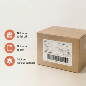 Etiquetas de Papel Rectangulares Autoadhesivas con Código de Barras, Fuerte Adhesión, Duraderas para Embalaje Express - Product Image 1