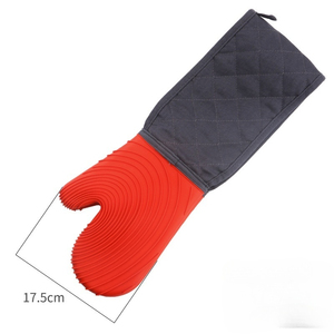 Extra Long Double Sided Silicone Oven Mitts Heat Resistant Baking Oven Gloves Silicone Insulated Hand Gloves for Baking Cooking - Product Image 6