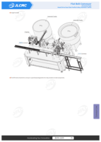 Konveyor Sabuk PVC Datar Industri JLCMC TSKPA01 Head Drive Roda 30mm Ekonomis untuk Produksi Lini Perakitan