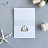 Enveloppes matelassées mates Mariage Luxe Cartes d'invitation de mariage gaufrées de luxe