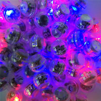 1,6cm Wasserdichte Vibrierende Blinkende LED Plastik Mini Rot & Blau Leuchtende Kugel für Halloween Hochzeit Weihnachten & Geburtstag