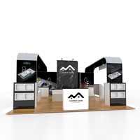Stand d'exposition modulaire extérieur personnalisé 3*3M 3*6M en aluminium avec toile tendue pour salons professionnels