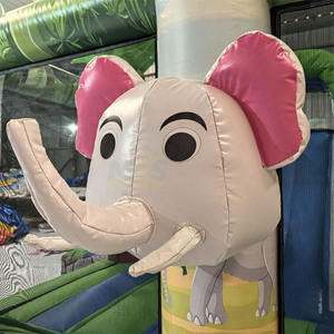 Castillo Inflable Comercial Estilo Zoológico para Eventos, Material de PVC, Personalizable, Fácil de Instalar, para Eventos y Fiestas en Interiores y Exteriores - Product Image 3