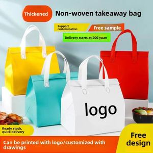 Custom Logo Classic Takeaway Cooler Bag Non-Woven Waterproof Solar Panel Foldable Insulated Thermal Eco-Friendly - Product Image 2
