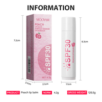 Pêche baumes à lèvres en gros SPF 30 beurre de karité miel baume à lèvres mignon Mini crème rose baume à lèvres pour les filles