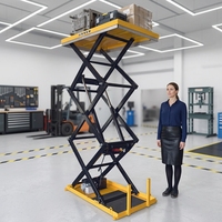 Table élévatrice à ciseaux électrique industrielle série HD JIALITE, plateforme de levage robuste pour la manutention des matériaux en usine, certifiée CE