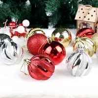 Ourwarm-adornos colgantes de Navidad, Bolas de plástico coloridas modernas, decoración, 24 Uds.