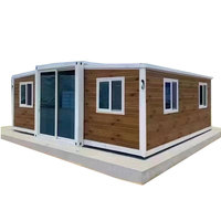 Maison conteneur extensible moderne de 20 pieds, maisonnette portable, cabane préfabriquée pour studio de jardin et bureau