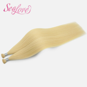 Cheveux naturels de bonne qualité, couleur naturelle, cuticules alignées, <span class=keywords><strong>micro</strong></span>-liaisons, cheveux humains, kératine, pointes en I, pour femmes - Product Image 1