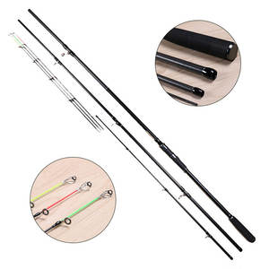 Cañas alimentadoras de carpa mate, 3,6 m, 3,9 m, 12 pies, 3 secciones, 3 puntas, fibra de carbono - Product Image 1