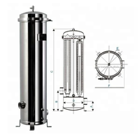 Purificateur d'eau du robinet de puits souterrains filtre de précision en coton pp filtre de sécurité de précision en acier inoxydable