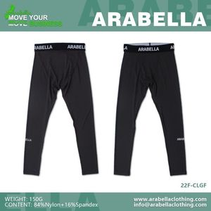 Arabella 2025 logotipo personalizado <span class=keywords><strong>entrenamiento</strong></span> físico boxeo en relieve elástico hombres Leggings correr gimnasio medias para hombres - Product Image 3