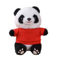 Jouets Songshan : Peluches personnalisées en promotion, 25 cm, avec logo par sublimation, t-shirts en peluche, peluches OEM, jouet panda en peluche, cadeau pour enfants