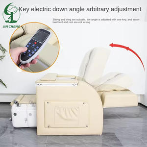 Jincheng Hyundai Maßgefertigter Elektrischer Massage-Pedikürestuhl in Beige für Fuß-Spa und Maniküre mit LED-Beleuchtung - Product Image 4
