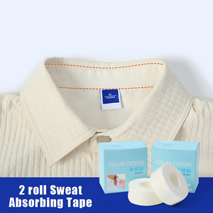 Wholesale 2-Roll Disposable Shirt Neck Liner Self-Adhesive Sweat-Absorbent Cloth <b>Tape</b> with Anti-Dirt Grime Sticker Thin - Product Image 4