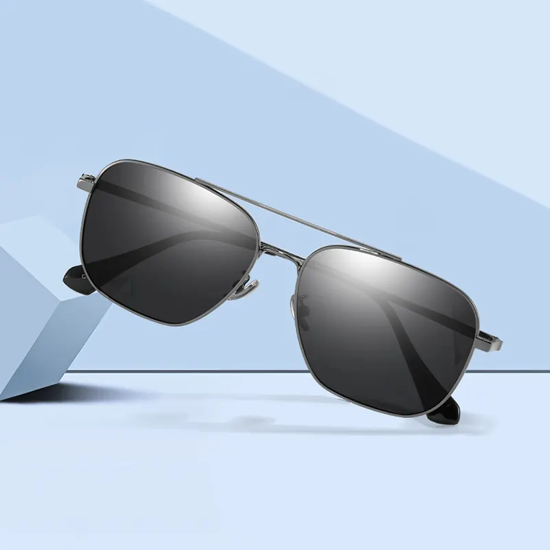 Customized sunglasses 2020 fine glasses color-changing optical frame sun shade sunglasses