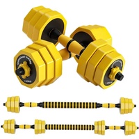Ensemble multifonctionnel d'haltères, kettlebells et barres lestées réglables en fer – Combo d'équipement de fitness à domicile