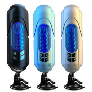 Электрический реалистичный вибратор-тренажер для взрослых в форме вагины с телескопическим движением, вибрацией и функцией присасывания - Product Image 1